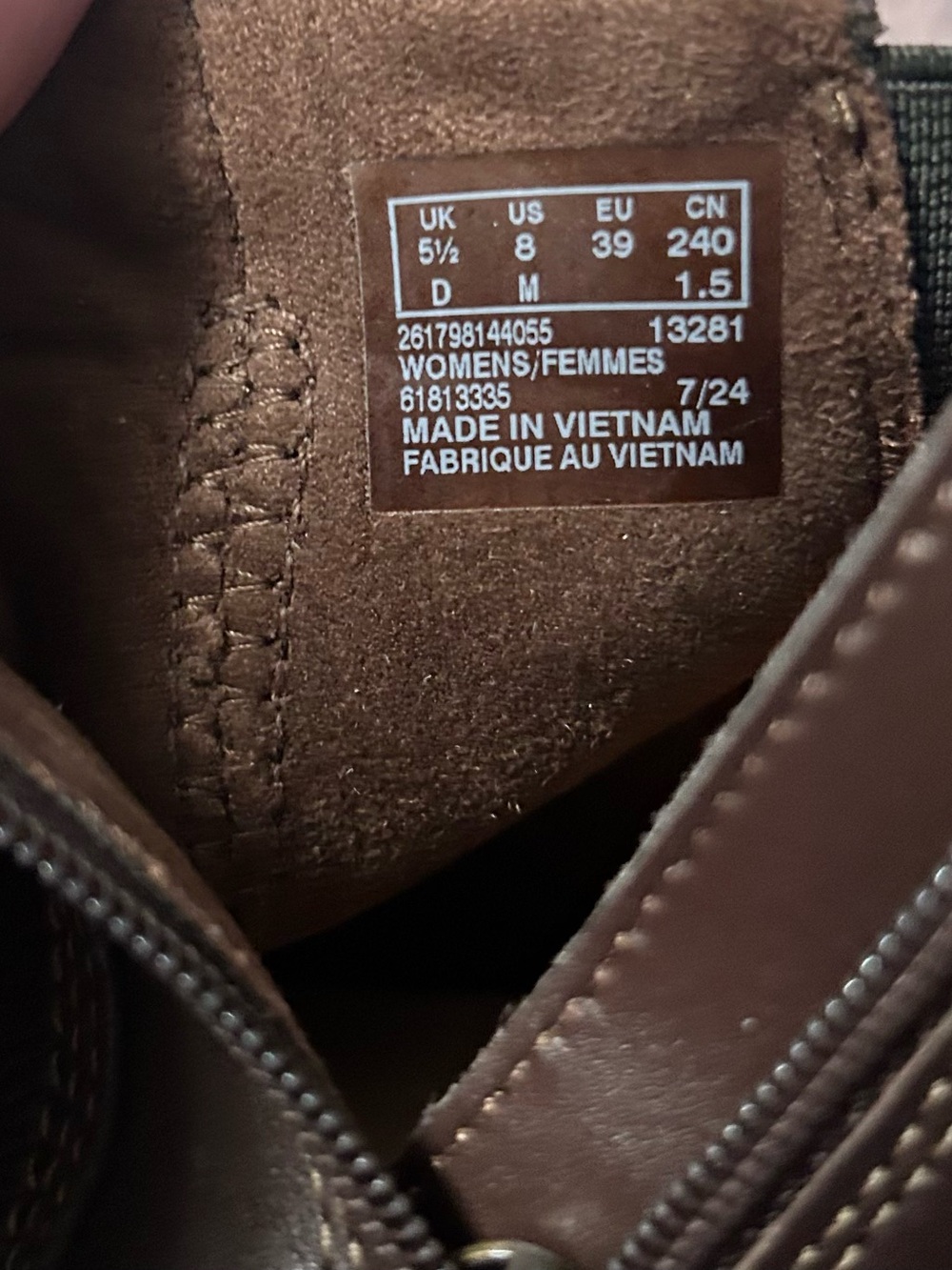 Clarks Brown Leather Ankle Booties with Side Buckle - Picture 4 of 6